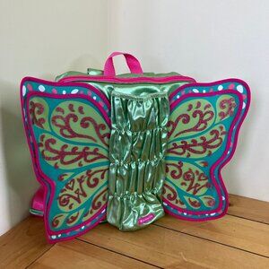 American Girl Flutter Wings Butterfly Back Pack WellieWishers Doll Carrier Green